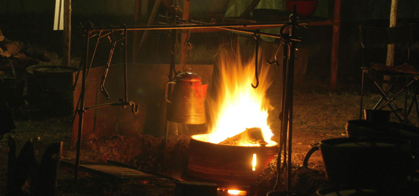Coffee Pot and Fire