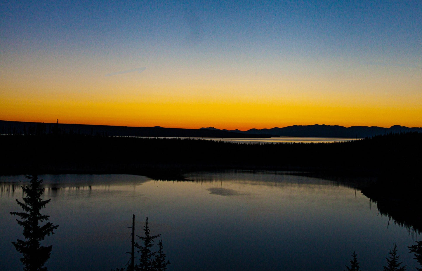 Sunrise over Yellowstone Lake
